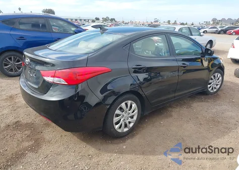 2012 Hyundai Elantra Gls z USA, uszkodzony, nr VIN 5NPDH4AE2CH138593